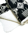 Inca Aztec Sherpa Warm Blanket | Obsidian Black