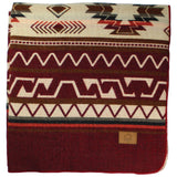 Inca Ecuadorian Blanket - Aztec / Southwest Artisan Style | Vinicunca Maroon