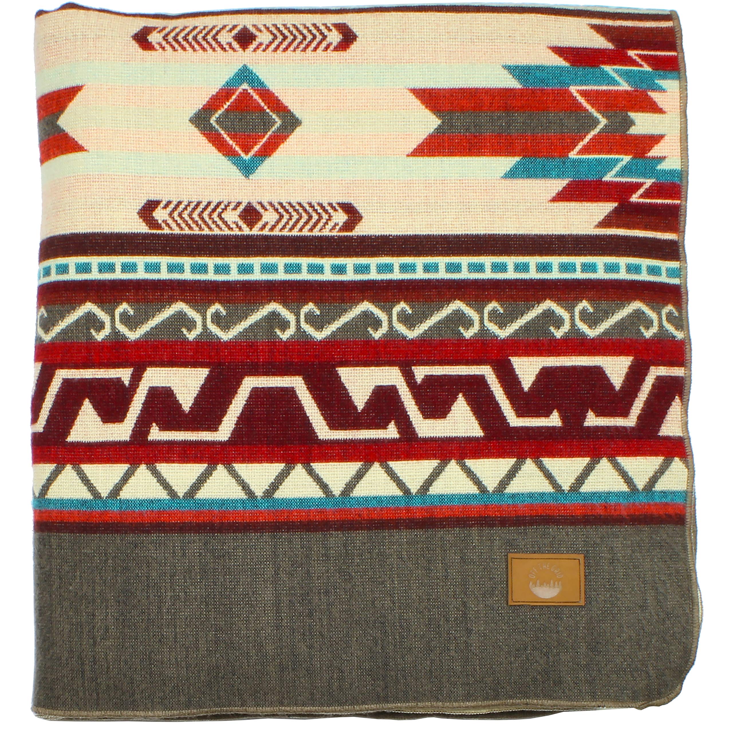 Inca Ecuadorian Blanket, Aztec / Southwest Artisan Style | Chimborazo Beige