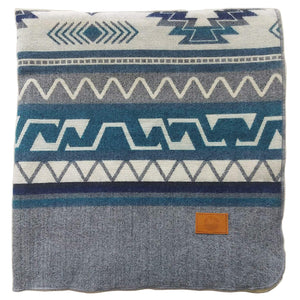 Inca Ecuadorian Blanket, Aztec / Southwest Artisan Style | Condor Gray